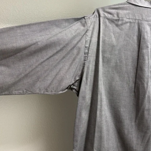 Ralph Lauren Golf Tilden 100% Cotton Men’s XL Long Sleeve Button Down Gray Shirt - Picture 9 of 11